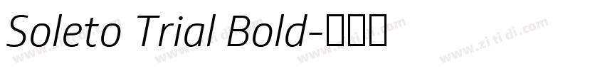 Soleto Trial Bold字体转换